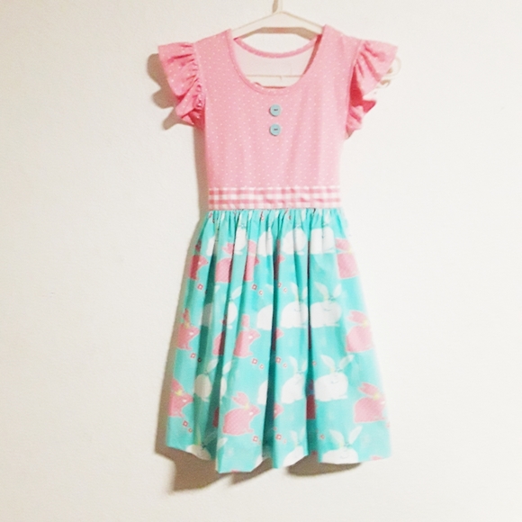 Eleanor Rose Easter Dress Easter Bunny Dress - Picture 2 of 8